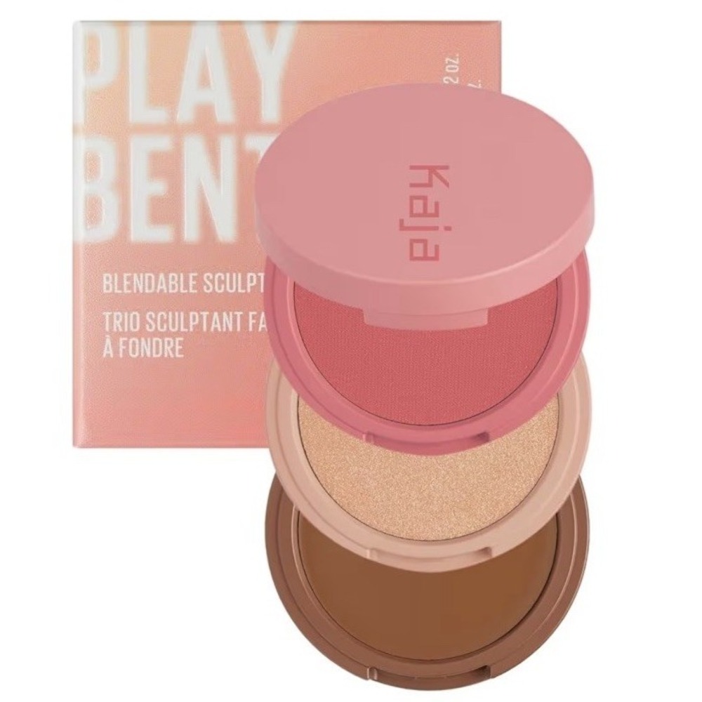 Kaja Play Bento Blendable Sculpting Trio CLOUD LATTE 02 Blush/Bronzer/Highlight